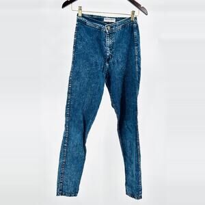 Vintage Y2K American Apparel Stretch Blue High Rise Skinny Denim Jeggings
